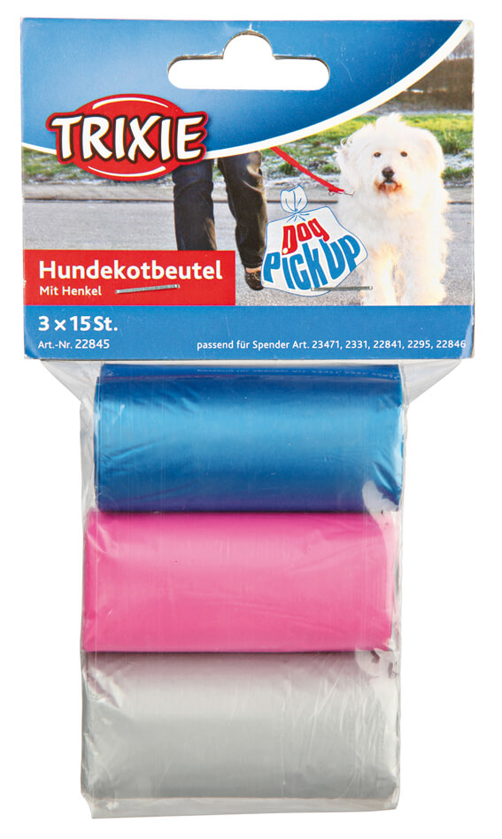 Kahvalliset koirankakkapussit, 3 rullaa - Kakkapussit ja tarvikkeet - 002269 - 1