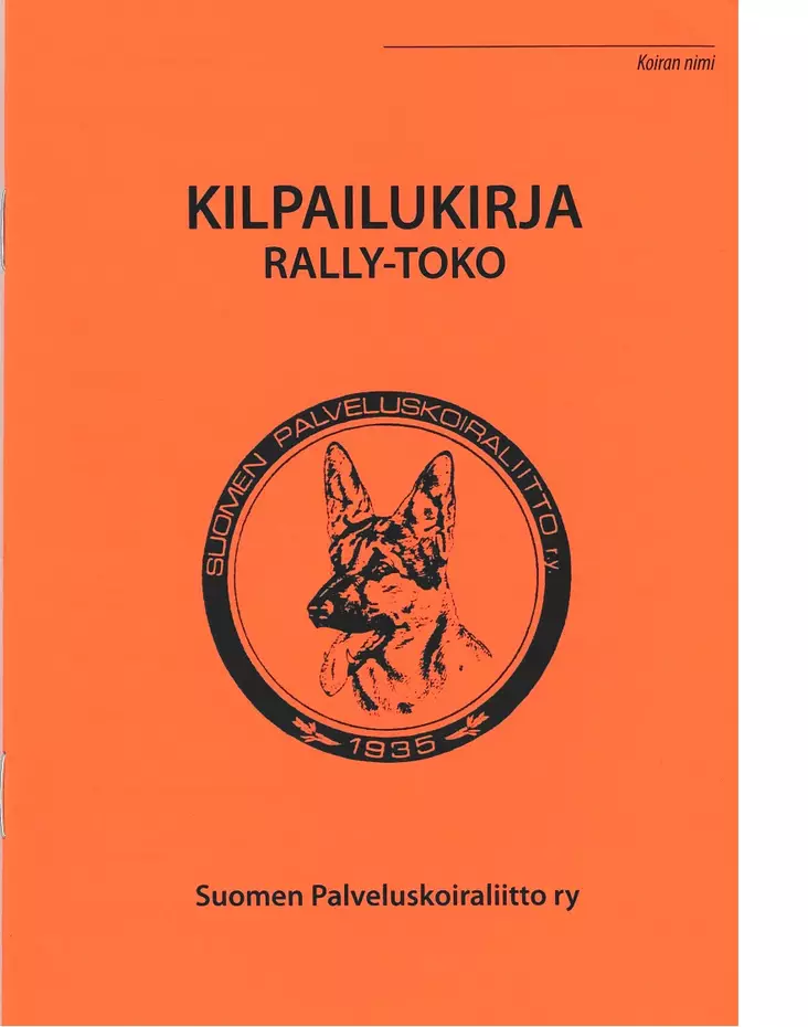 Kilpailukirja Rally-Toko - Rally-toko - 50339 - 1