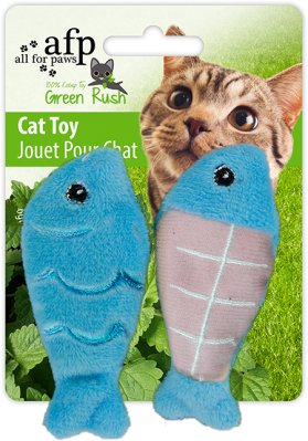 Kissanminttulelu Green Rush kalat 6cm - Kissanminttulelut - 101249 - 1