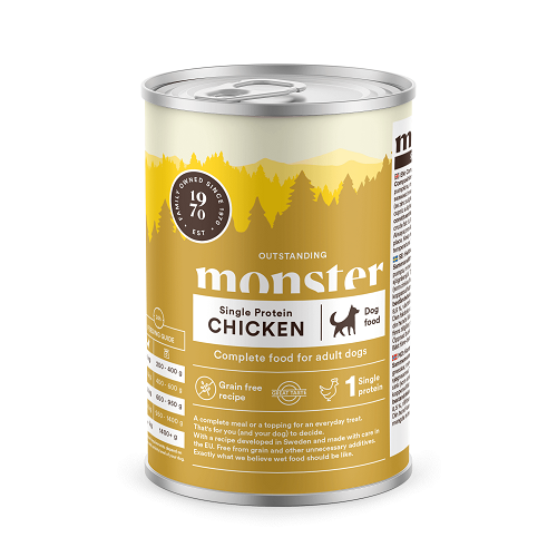 Monster Adult Single Chicken 400 g - Koiran märkäruoat ja makkarat - 40629 - 1