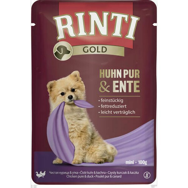 Rinti Gold Kana ja ankka 100g - Koiran märkäruoat ja makkarat - 5859 - 1