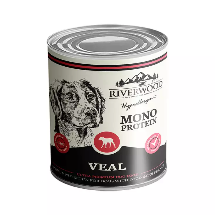 Riverwood Mono Protein Vasikka 400 g - Koiran märkäruoat ja makkarat - 4909 - 1